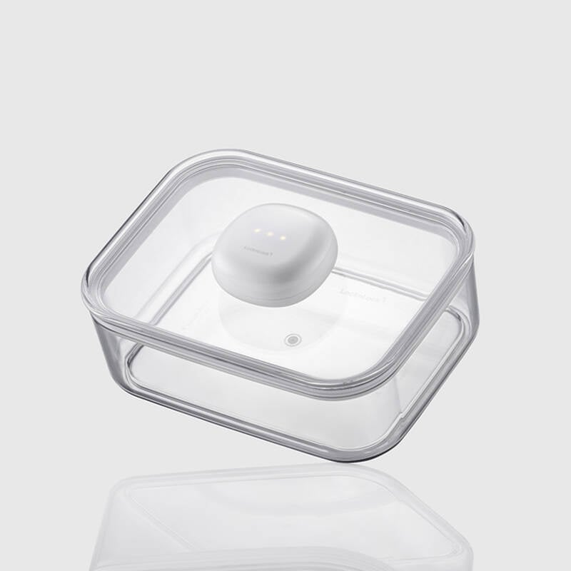 Bộ máy hút chân không và hộp bảo quản thực phẩm LocknLock 7 món Maestro Vaccum LVC401S7 - Màu trắng, , large image number null